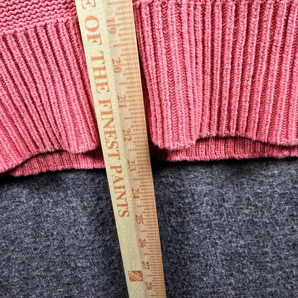 Eddie Bauer Women‎ XS Pink Coral Button Down Cardigan Sweater Pockets Girly Cute - Picture 12 of 13